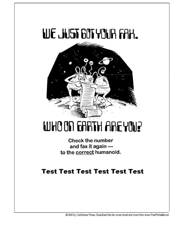 Fax page
