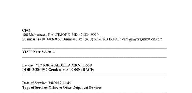 Fax page