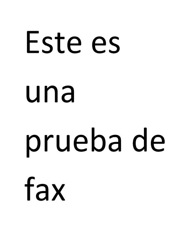 Fax page