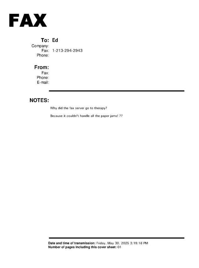 fax page