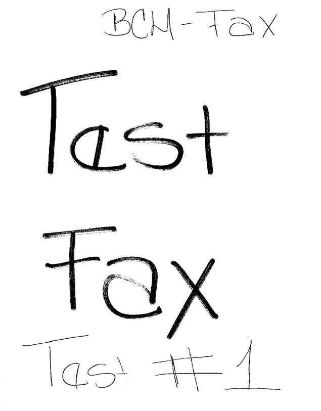 Fax page