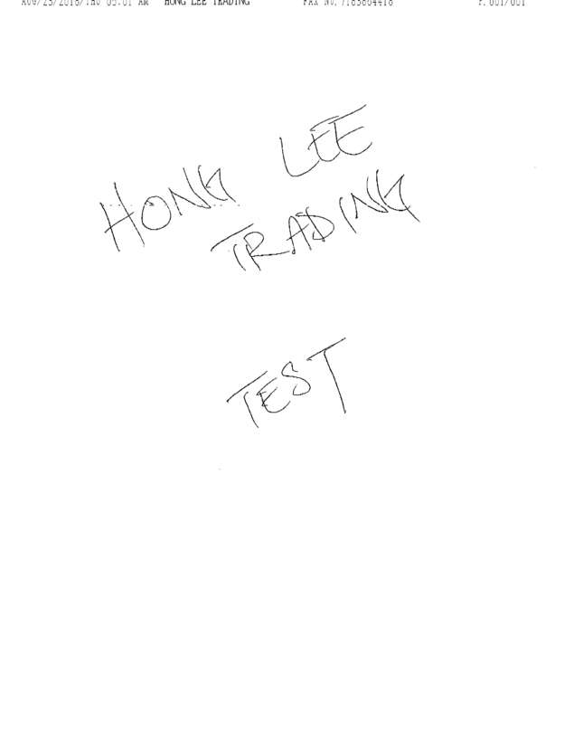 Fax page