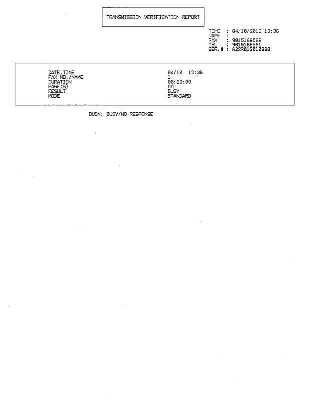 Fax page