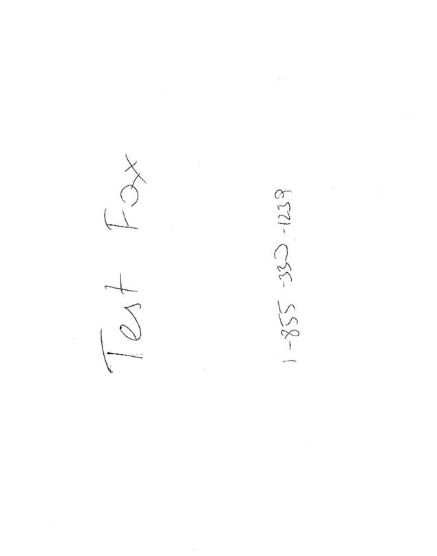 Fax page