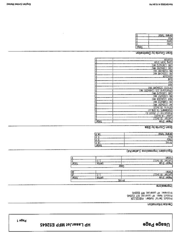 Fax page