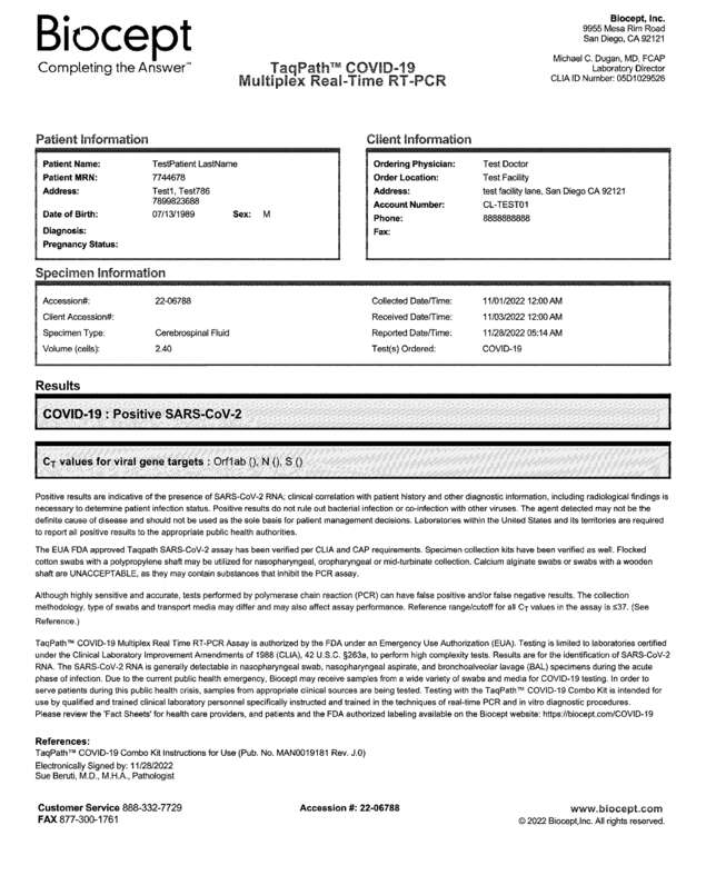 Fax page