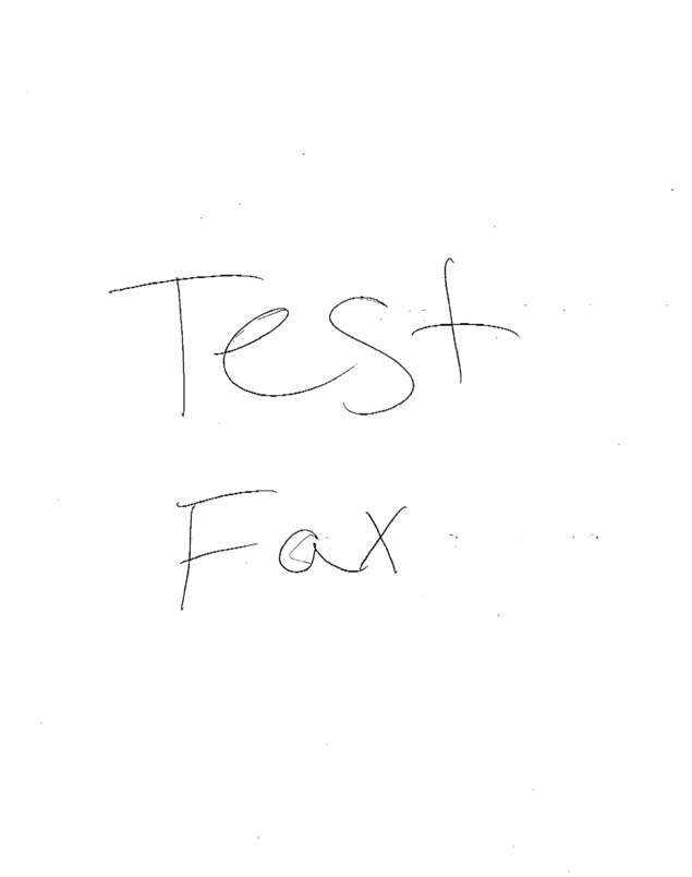 Fax page