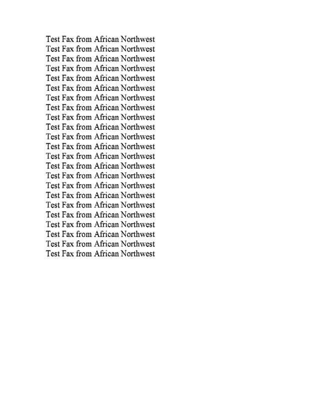 Fax page