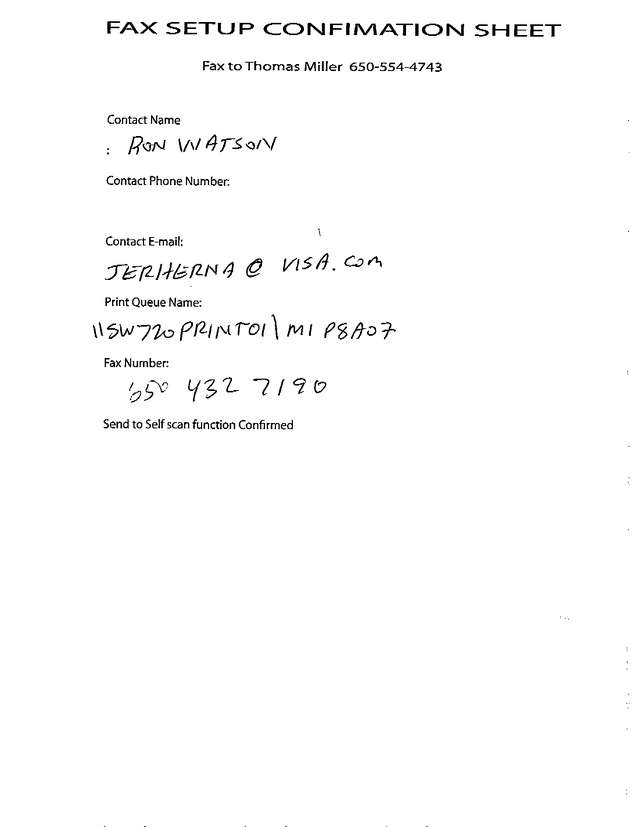 Fax page