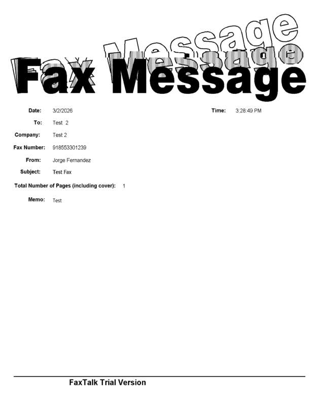 fax page
