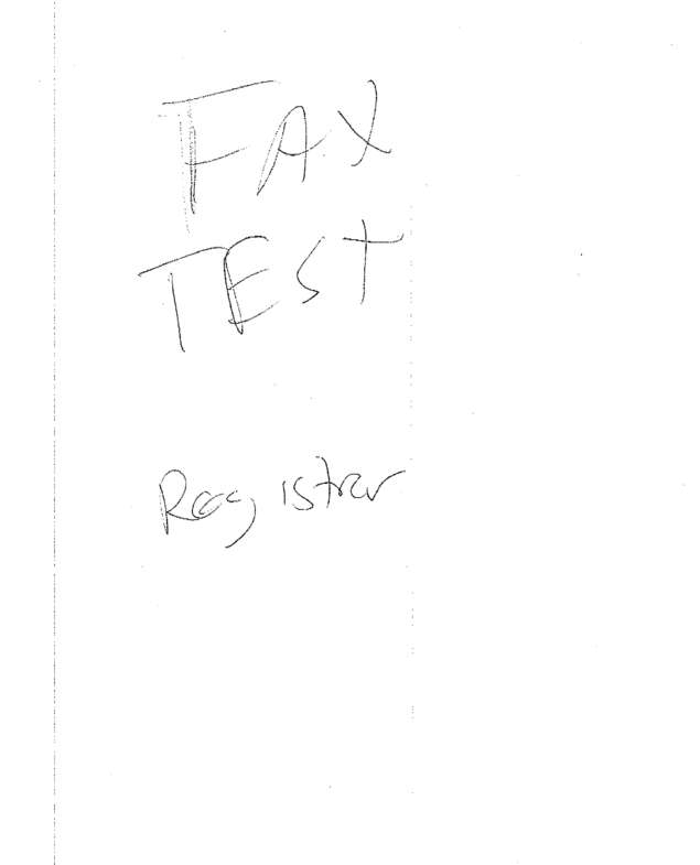 Fax page