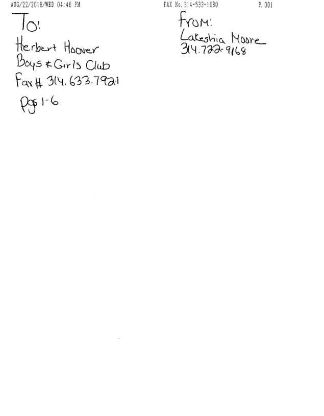 Fax page
