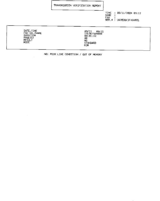 Fax page