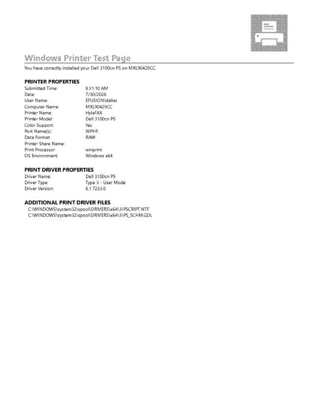 fax page