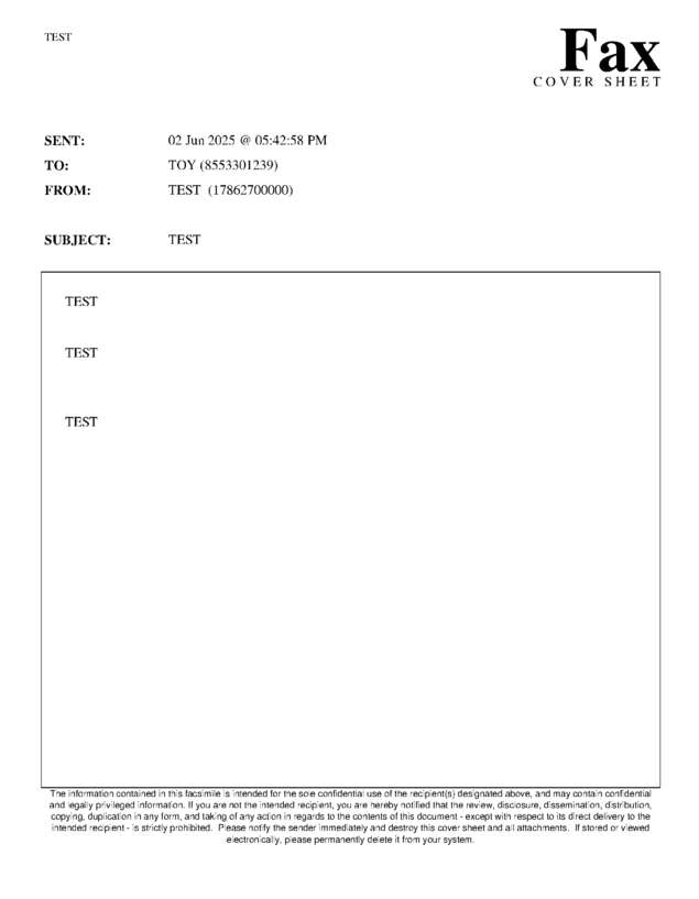 fax page