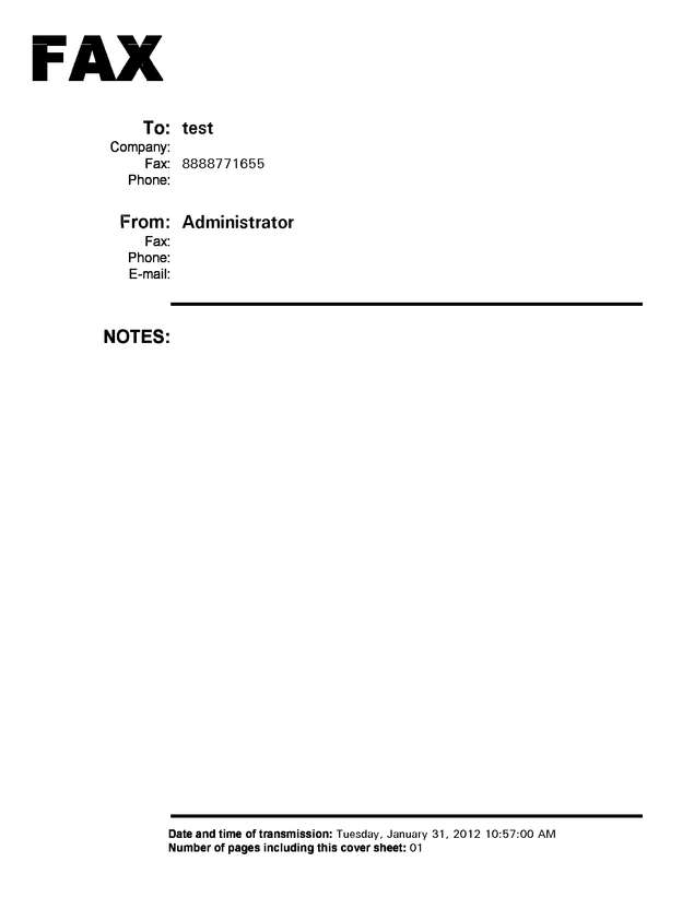 fax page