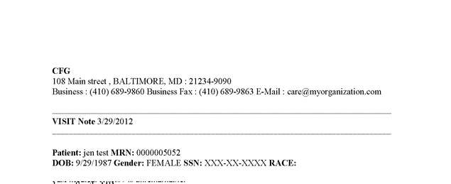 Fax page