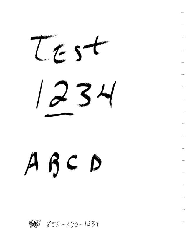 Fax page