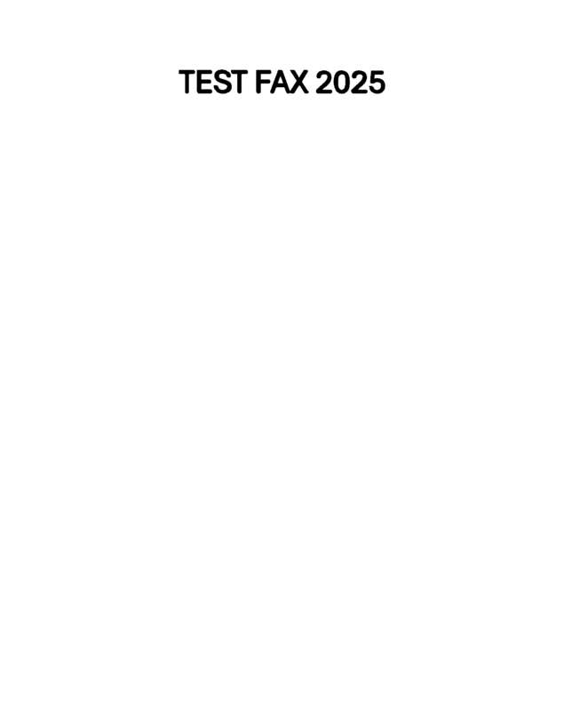 Fax page