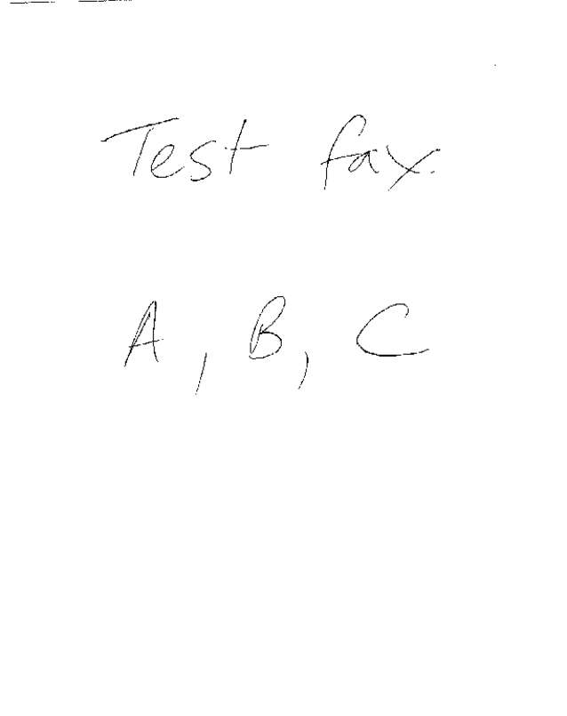 Fax page