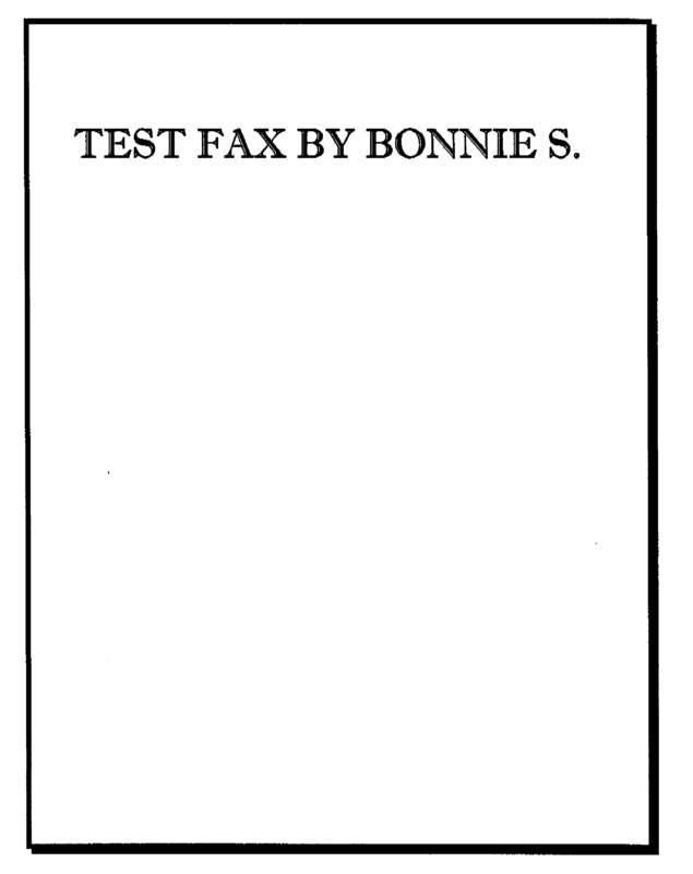 Fax page