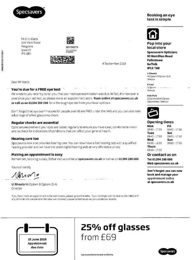 Fax page