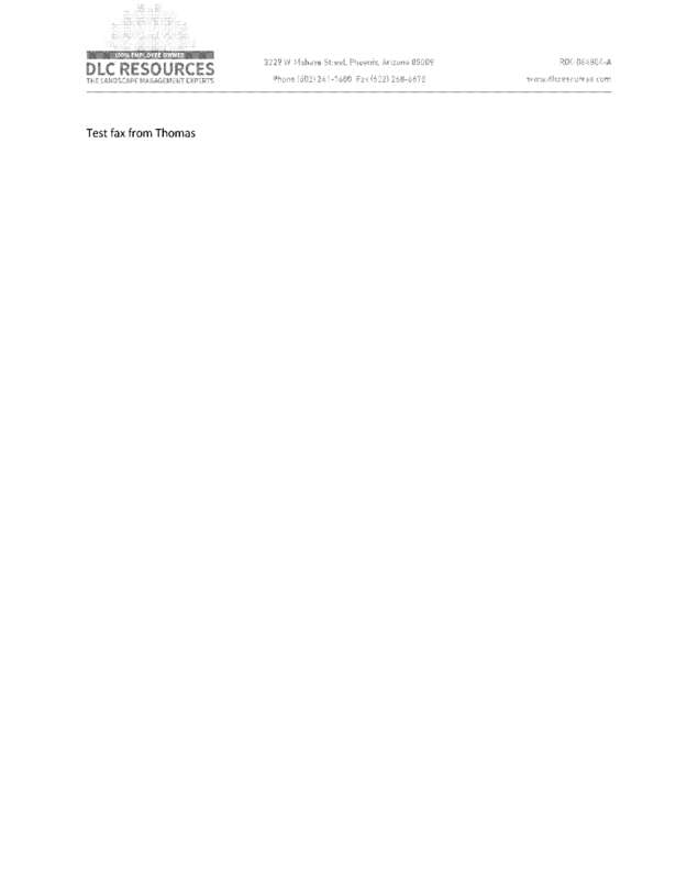Fax page
