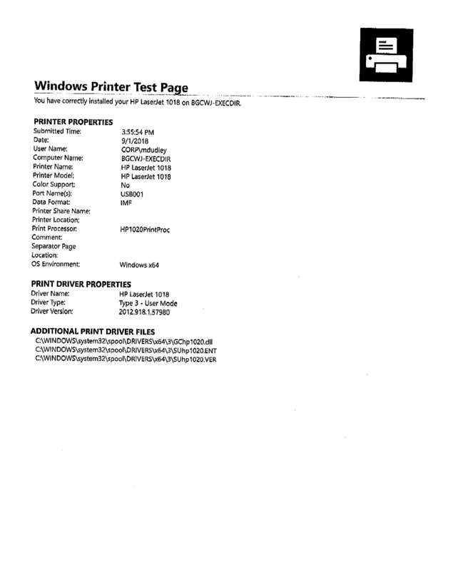 Fax page