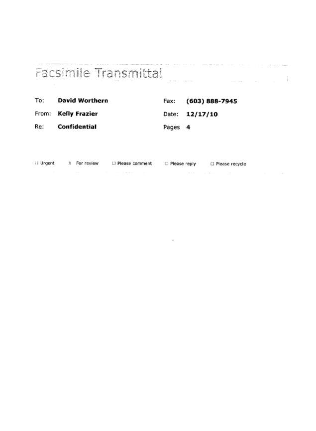 Fax page