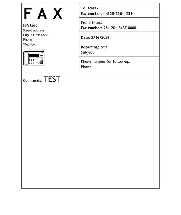 fax page