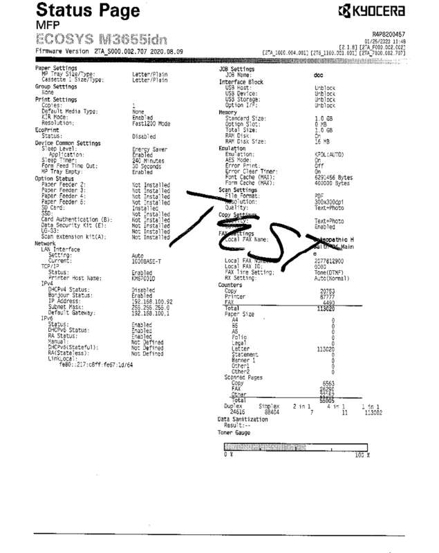 fax page