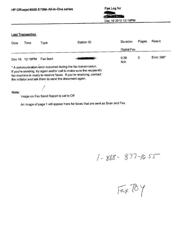 Fax page