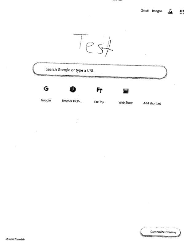 Fax page