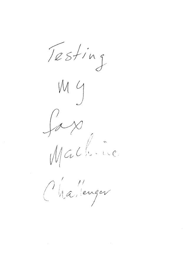 Fax page