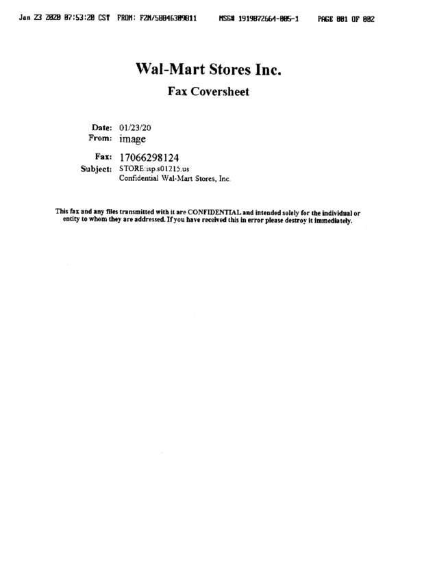 Fax page