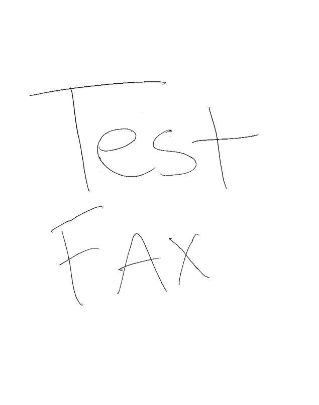 Fax page