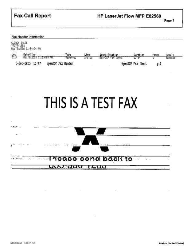 fax page