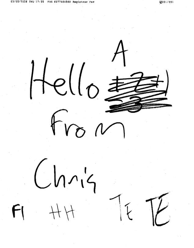 Fax page
