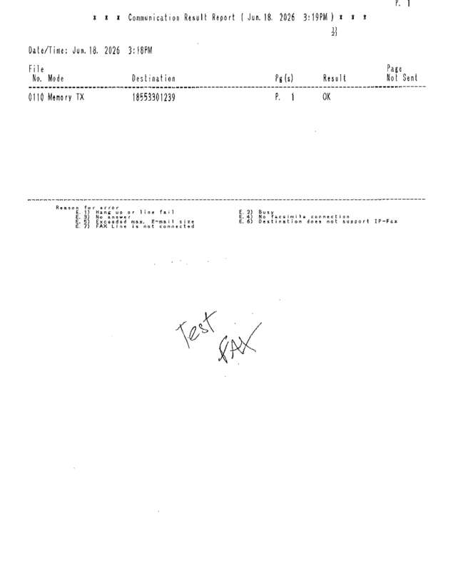 fax page