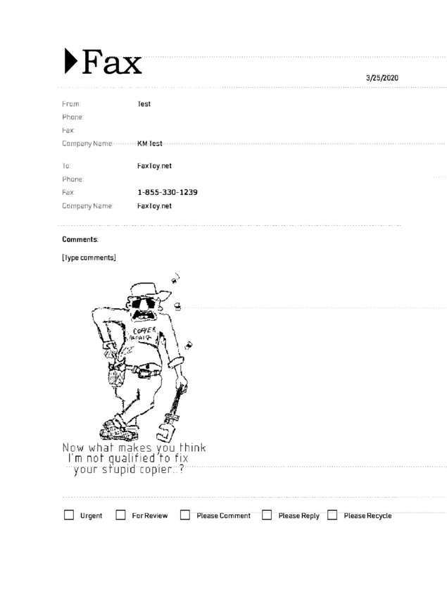 fax page