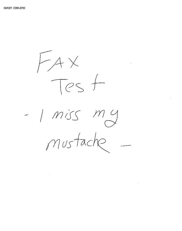 Fax page
