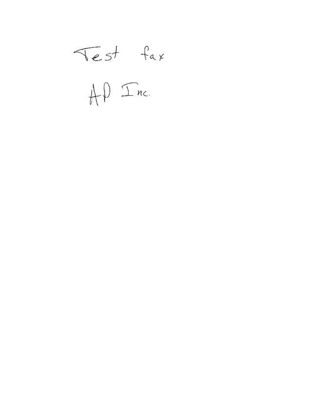 Fax page