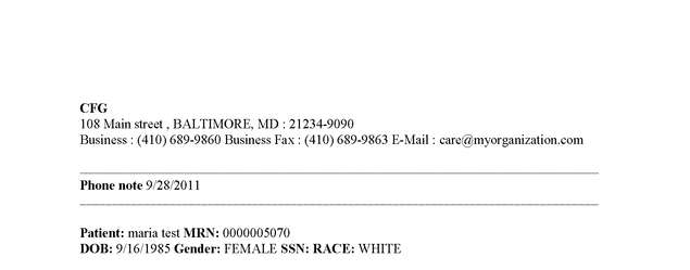 Fax page