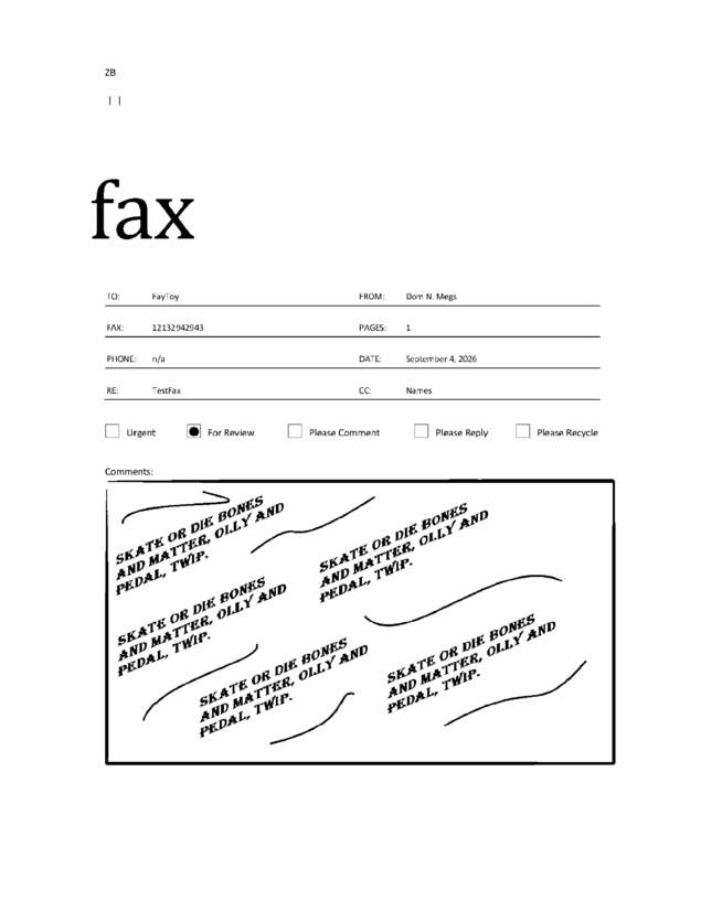 fax page