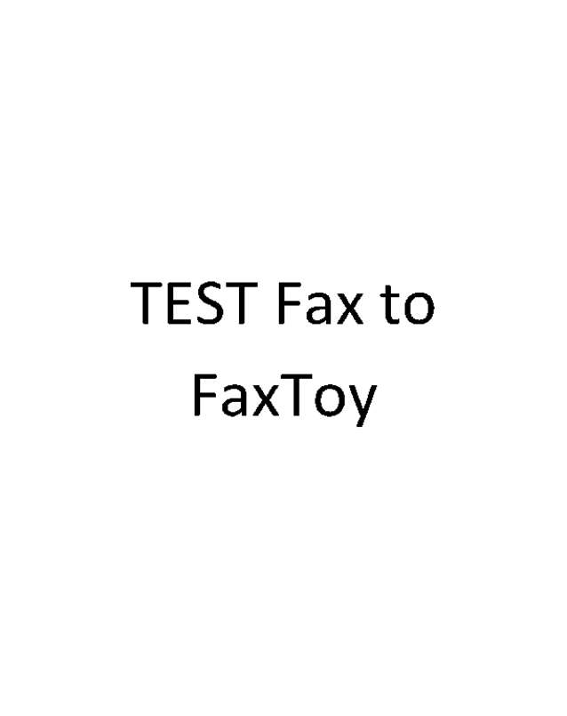 Fax page