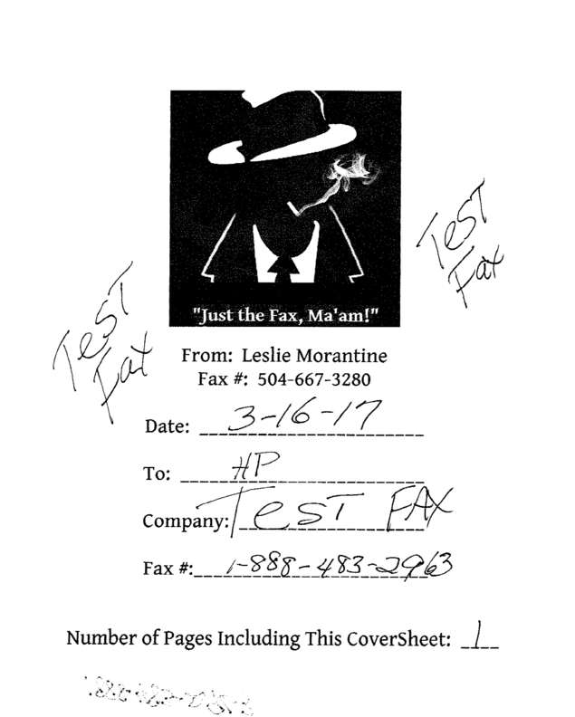 Fax page