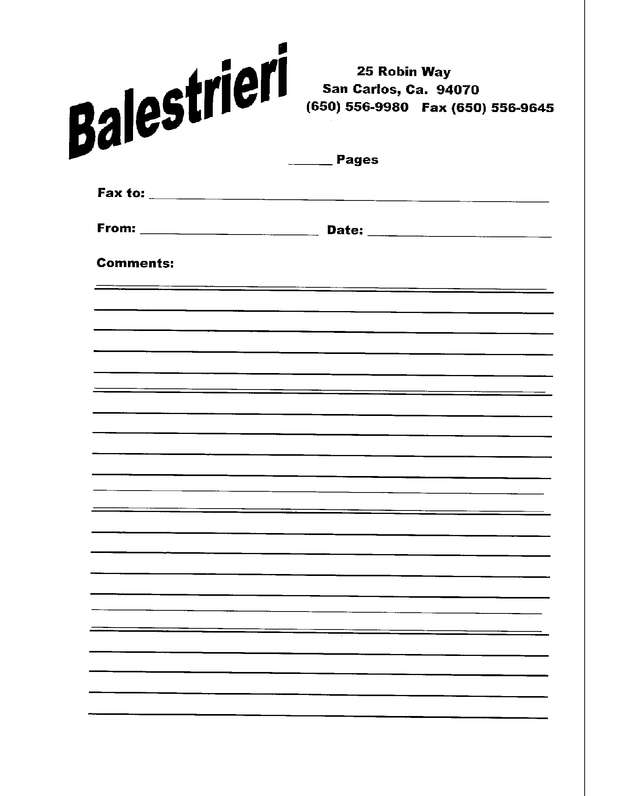 Fax page