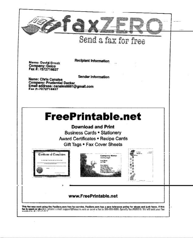 Fax page