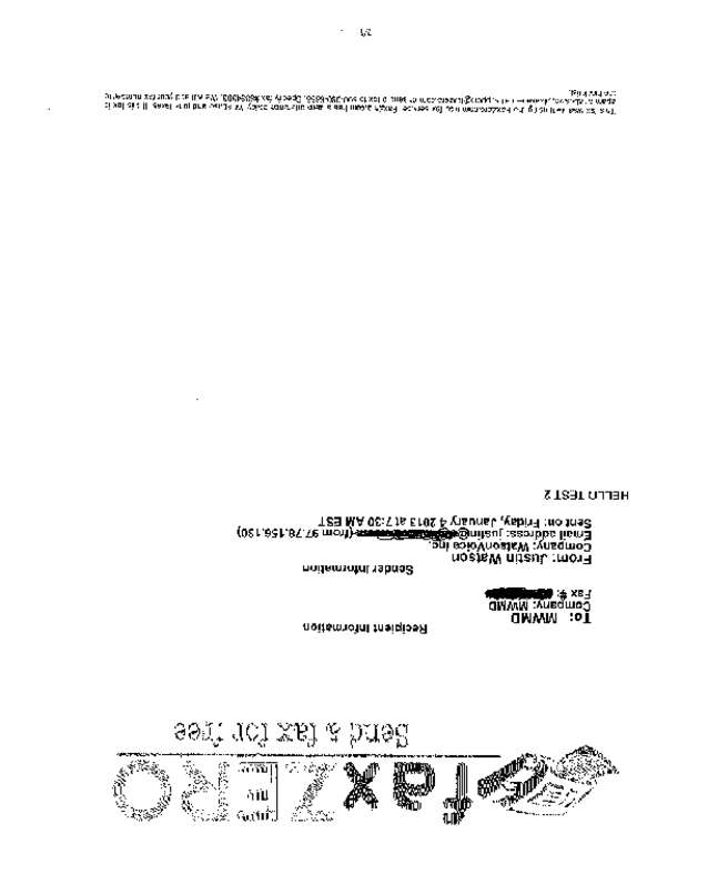 Fax page
