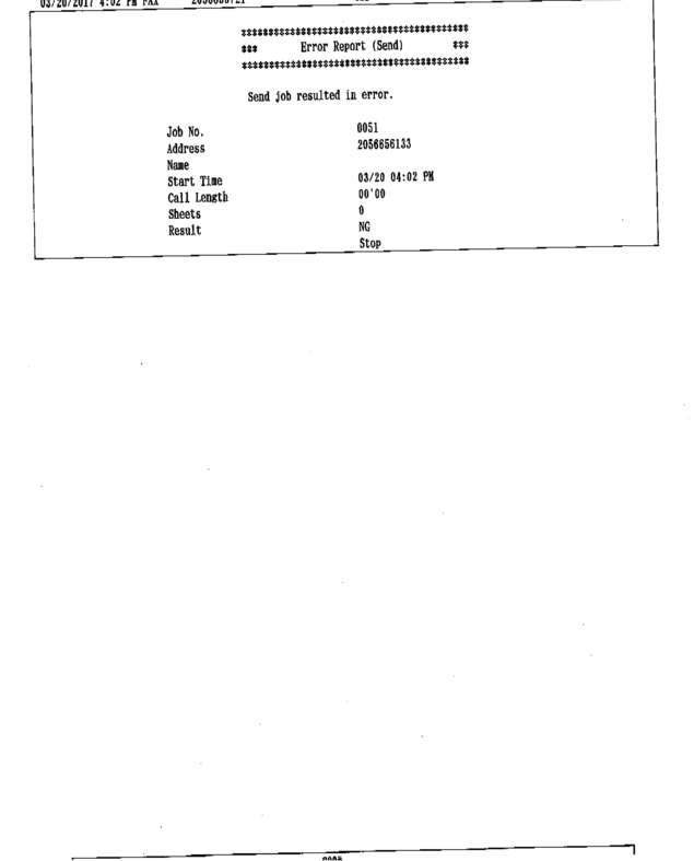 Fax page